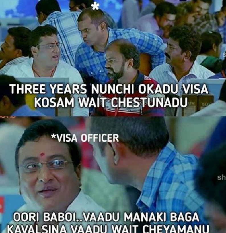 USA Telugu NRI memes